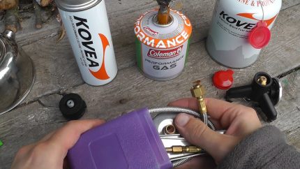 Bouteilles pour chauffe-gaz