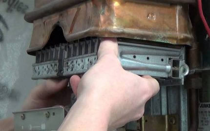 When to clean the gas column When to clean the gas column