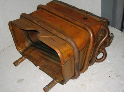 Bosch heat exchanger after cleaning Bosch heat exchanger after cleaning