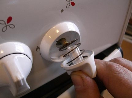 Boutons de réglage du gaz Boutons de réglage du gaz