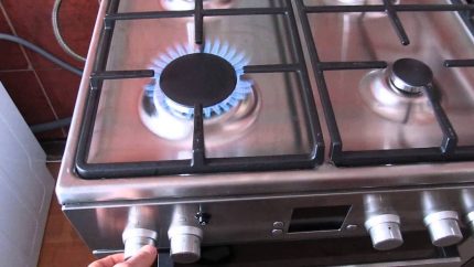 Rupture de la cuisinière à gaz