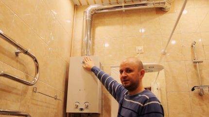 Canal de fumaça de um gêiser