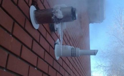 Givrage de cheminée coaxial Glaçage de cheminée