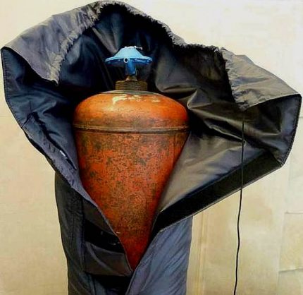 Couverture thermique pour bouteille de gaz