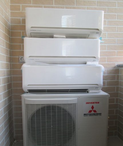 Multi Conditioner mit einer externen Einheit Multisplit-System