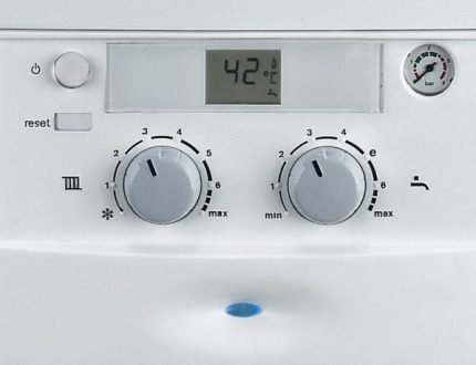 Panneau de commande de chaudière