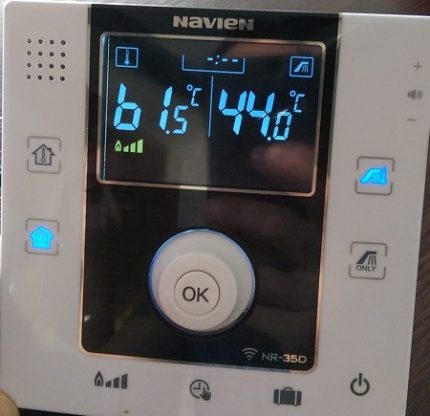 Panneau de commande avec écran