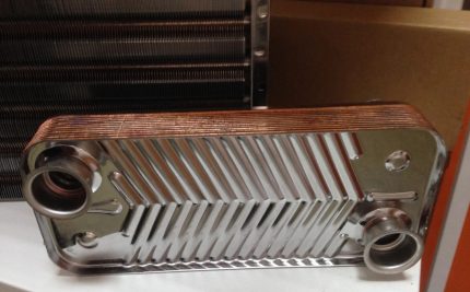 Circuit interne de la chaudière Navien