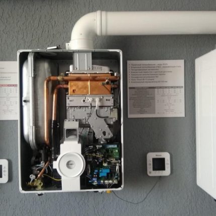 Gaz kazanı teşhisi Rinnai Teşhis