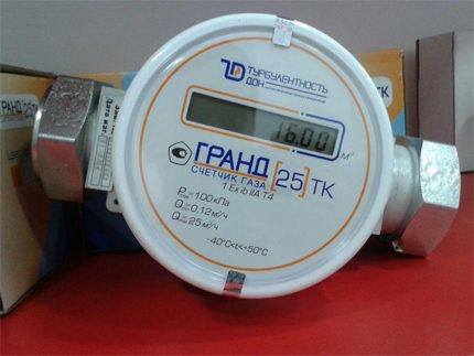 Großer Haushaltsgaszähler