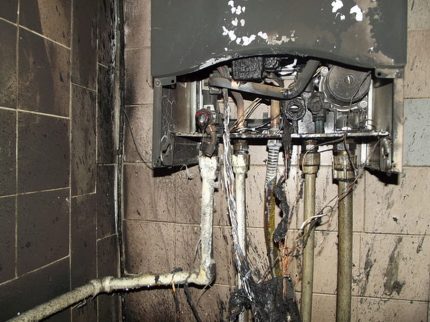 Gas explosion in the apartment Gas explosion