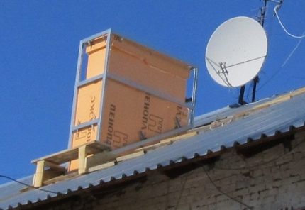 Isolation de cheminée avec mousse