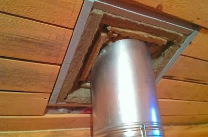 Sortie de tuyau vers le toit Sortie de tuyau vers le toit