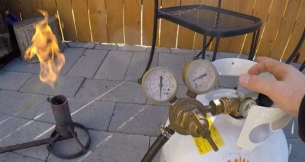 Vérification du fonctionnement des équipements à gaz