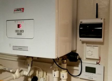 Contrôleur de module GSM sur le mur