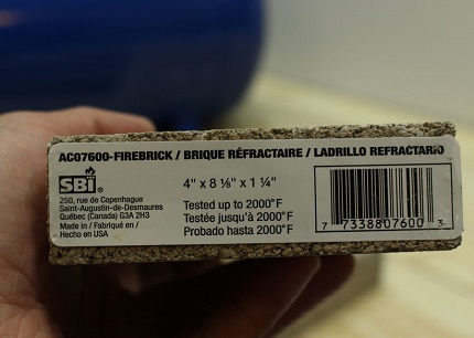 Schamottestein zum Auskleiden der Kammer Schamottestein zum Auskleiden der Kammer