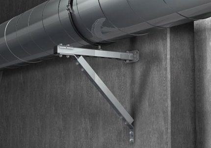 Mounting ducts to brackets