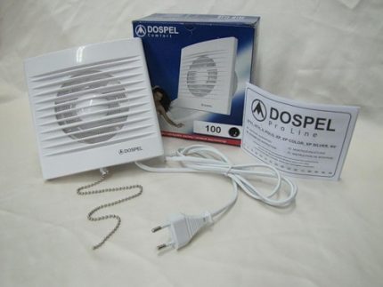 Ventilateur avec cordon et fiche Ventilateur avec cordon et fiche