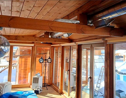 Équipement de production de chaleur dans une maison en bois Équipement de production de chaleur dans une maison en bois