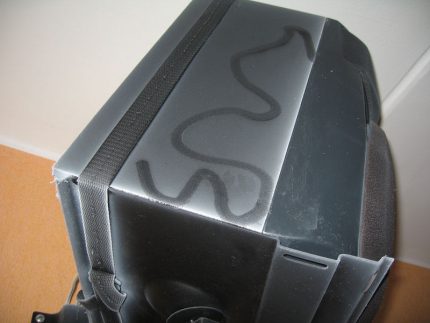 Plaque blanche d'un humidificateur