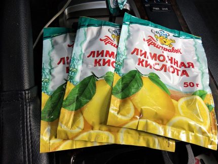 Zitronensäurebeutel