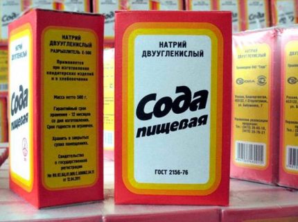 Backpulver in Packungen