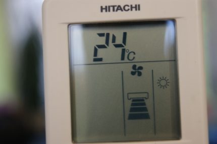 Displayed functions on the remote screen