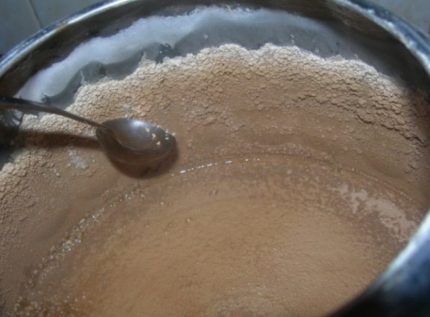 In einer Pfanne skalieren