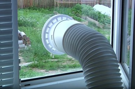 Trou de verre pour conduit