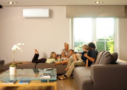 Sistema de divisão na sala de estar