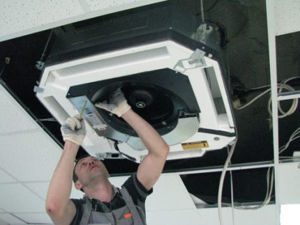 Installation der Klimaanlage