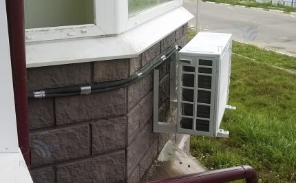 Externer Block der Haushaltsklimaausrüstung