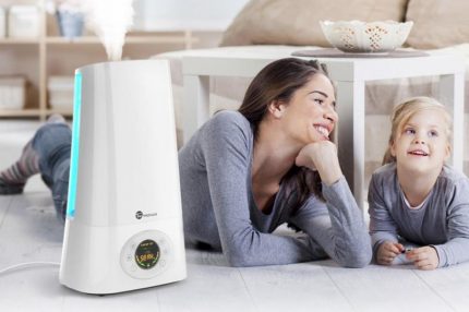 Dimensional humidifier on the floor