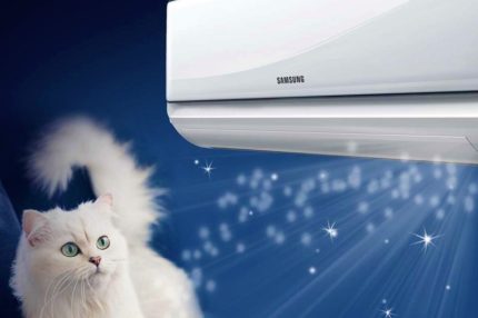 Distribution d'air par Samsung split system